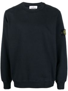 Stone Island sweat en coton à patch Compass signature - Bleu