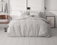 Sleeptime Check it Grijs 140 x 220 cm
