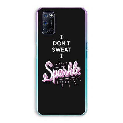 Sparkle quote: Oppo A92 Transparant Hoesje