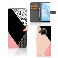 Xiaomi Mi 10T Lite | Book Case | Zwart Roze Vormen