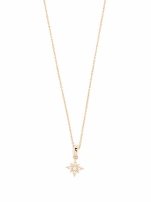 Mizuki petit pendentif étoile en or 14ct serti de diamants