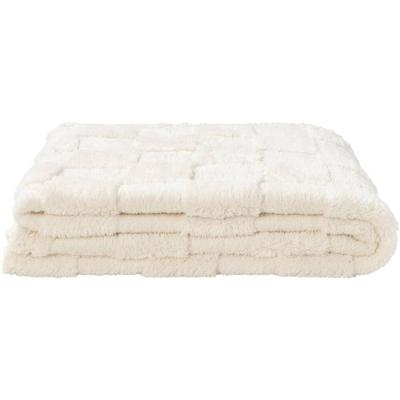 Leen Bakker - Plaid Sjors - Off-white - 130x170 Cm - Polyester - Crème