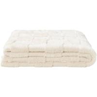 Leen Bakker - Plaid Sjors - Off-white - 130x170 Cm - Polyester - Crème