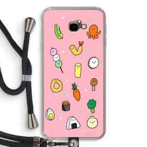 Happy bento friends: Samsung Galaxy J4 Plus Transparant Hoesje met koord