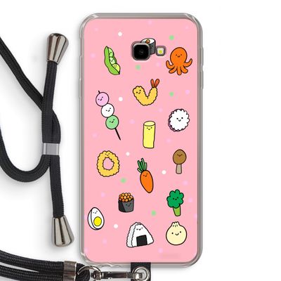 Happy bento friends: Samsung Galaxy J4 Plus Transparant Hoesje met koord