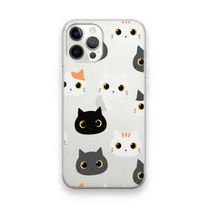 Katten: iPhone 12 Pro Max Transparant Hoesje