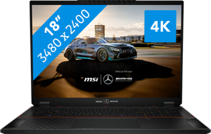 MSI Stealth 18 MERCEDESAMG A1VHG-052NL Intel Core Ultra 9 185H Laptop 45,7 cm (18") WQUXGA 32 GB DDR5-SDRAM 2 TB SSD NVIDIA GeForce RTX 4080 Wi-Fi 7 (802.11be) Windows 11 Pro Zwart