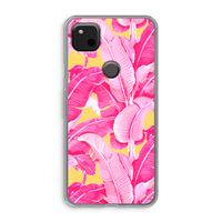 Pink Banana: Google Pixel 4a Transparant Hoesje