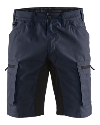 Blåkläder Service short stretch 14491845 | Donker marineblauw/Zwart | Maat 56 - 7330509535813