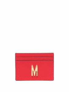 Moschino porte-cartes à plaque logo - Rouge