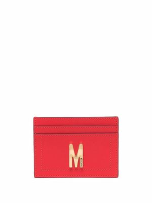 Moschino porte-cartes à plaque logo - Rouge