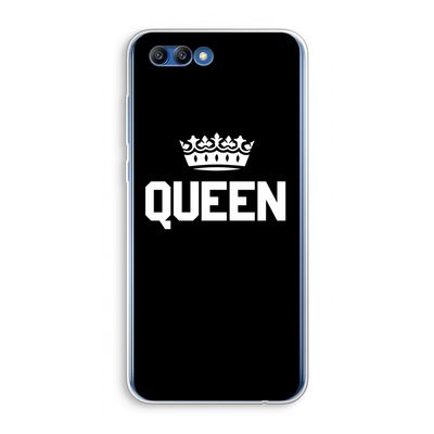 Queen zwart: Honor 10 Transparant Hoesje