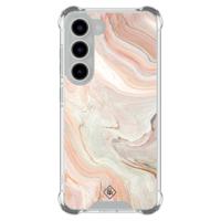 Samsung Galaxy S23 shockproof hoesje - Marmer waves