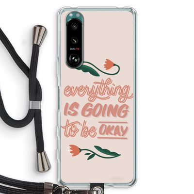 Optimistic flower girl: Sony Xperia 5 III Transparant Hoesje met koord