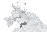 GIVI Extra aanbouwkit, Motorspecifieke bagage, 1146KIT