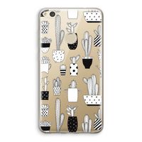 Cactusmotief: Huawei Ascend P8 Lite (2017) Transparant Hoesje