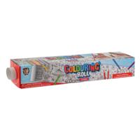 Creative Craft Group Kleurrol met print en 6 kleurpotloden, 250x42cm