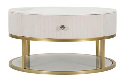 SALONTAFEL MONTPELLIER CRÈME CM Ø 75X36