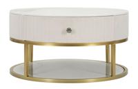 SALONTAFEL MONTPELLIER CRÈME CM Ø 75X36 SALONTAFEL MONTPELLIER CRÈME CM Ø 75X36