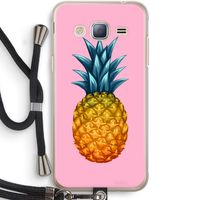 Grote ananas: Samsung Galaxy J3 (2016) Transparant Hoesje met koord