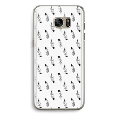 Pluimen: Samsung Galaxy S7 Edge Transparant Hoesje