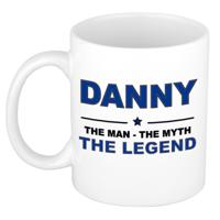 Danny cadeau mok - man myth legend - naam koffiemok - 300 ml - collega - vaderdag