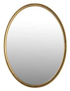 ZILT Ovale Spiegel 'Larrys' 80 x 60cm, kleur Antique Brass