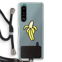 Banana: Sony Xperia 5 III Transparant Hoesje met koord