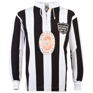 Newcastle United Retro Voetbalshirt Brown Ale 80 Year Celebration