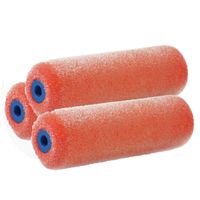 Set van 3x stuks structuur verfrollers lakroller2,5 x 10 cm