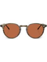 Oliver Peoples lunettes de soleil teintées à monture ronde - Vert - thumbnail