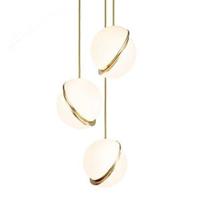 Lee Broom - Mini Crescent kroonluchter Hanglamp messing - thumbnail