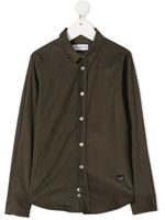 Paolo Pecora Kids chemise à patch logo - Vert