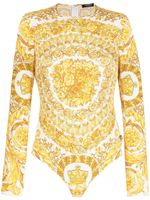 Versace body à imprimé Barocco - Blanc