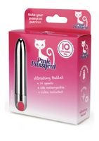 Pink Pussycat Vibrating Silver Bullet - Silver - thumbnail