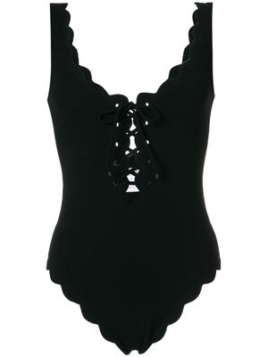 Marysia maillot de bain à détail de laçage - Noir