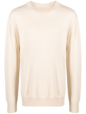 Jil Sander pull en laine à col rond - Tons neutres