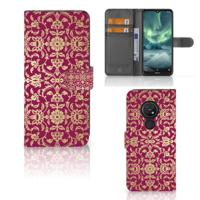 Wallet Case Nokia 7.2 | Nokia 6.2 Barok Pink Wallet Case Nokia 7.2 | Nokia 6.2 Barok Pink