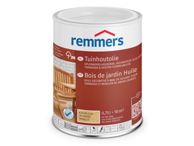 Remmers Tuinhoutolie - Kleur: Mat kleurloos, Inhoud: 0,75ltr