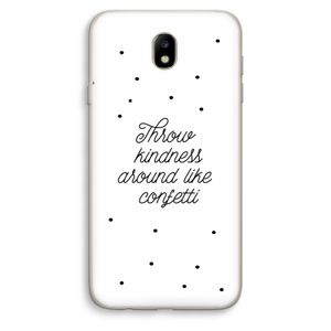 Confetti: Samsung Galaxy J7 (2017) Transparant Hoesje