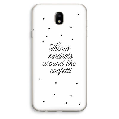 Confetti: Samsung Galaxy J7 (2017) Transparant Hoesje