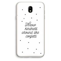 Confetti: Samsung Galaxy J7 (2017) Transparant Hoesje
