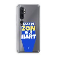 Laat de zon in je hart: Xiaomi Mi Note 10 Pro Transparant Hoesje