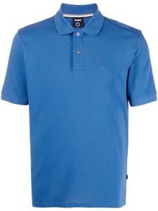 BOSS polo à logo brodé - Bleu