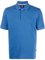 BOSS polo à logo brodé - Bleu