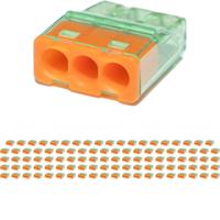 Lasklem - Vintex - 3 Polig - 0.2-2.5 mm2 - Oranje - 100 Stuks