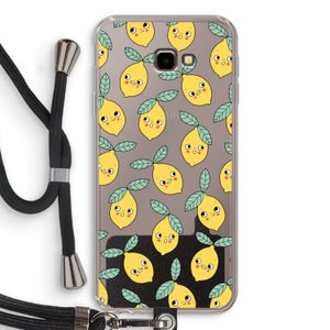 Citroenen: Samsung Galaxy J4 Plus Transparant Hoesje met koord