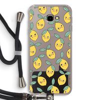 Citroenen: Samsung Galaxy J4 Plus Transparant Hoesje met koord