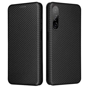 HTC Desire 22 Pro Wallet Case - Koolstofvezel - Zwart