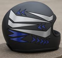 Helm sticker grafisch ontwerp motor